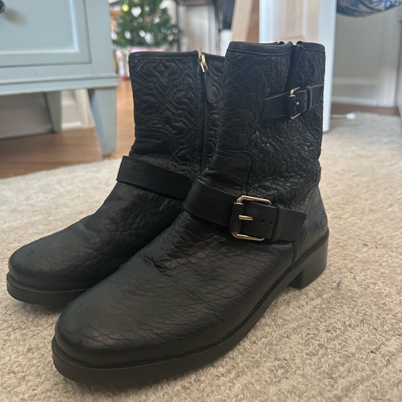 Tory Burch black combat boots (size 9) - Picture 2 of 4